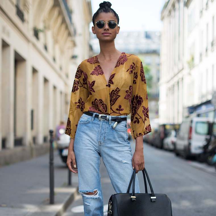 jeans look femme tendance mode