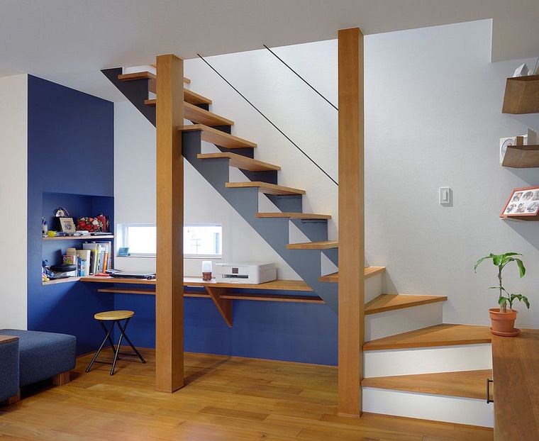 idée aménagement espace sous escaliers