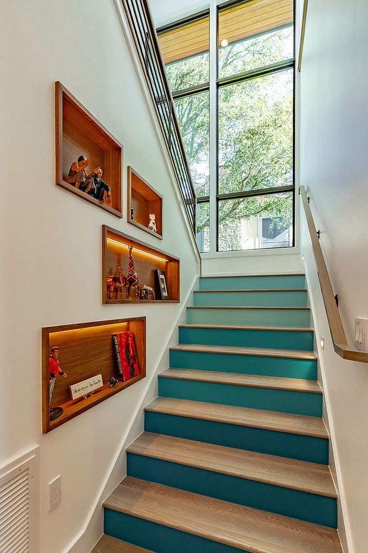 idée déco aménagement espace sous escaliers