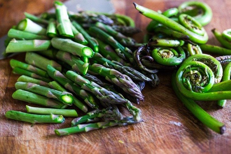 légumes verts recette asperges