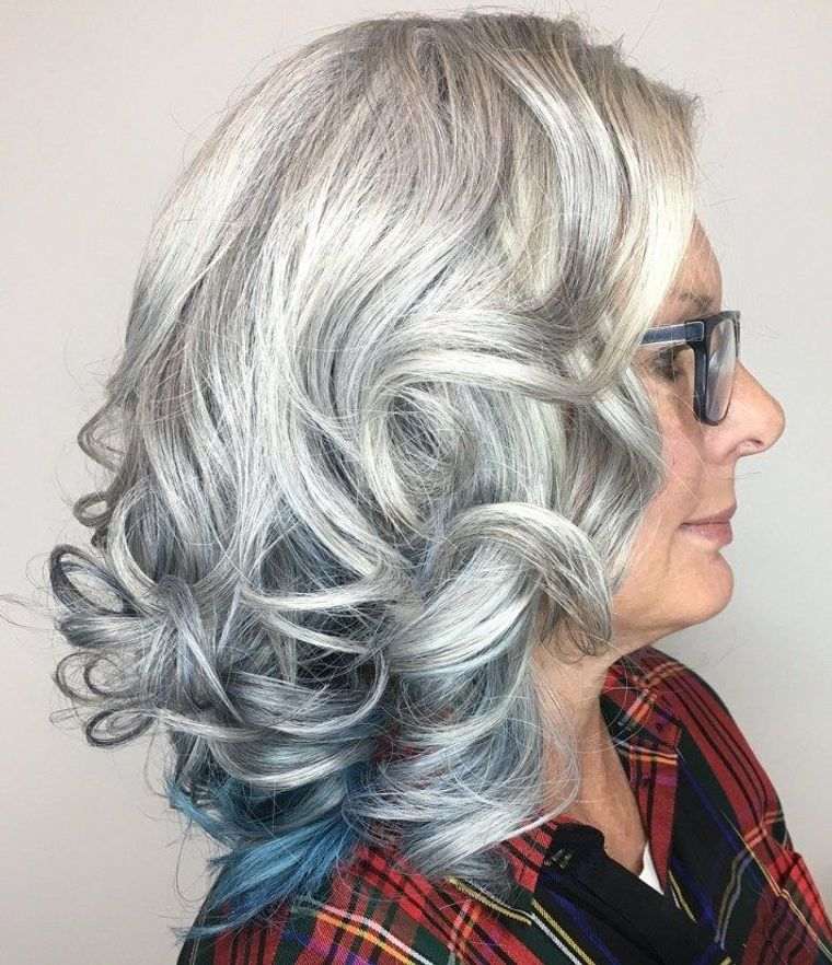 entretien cheveux gris femme
