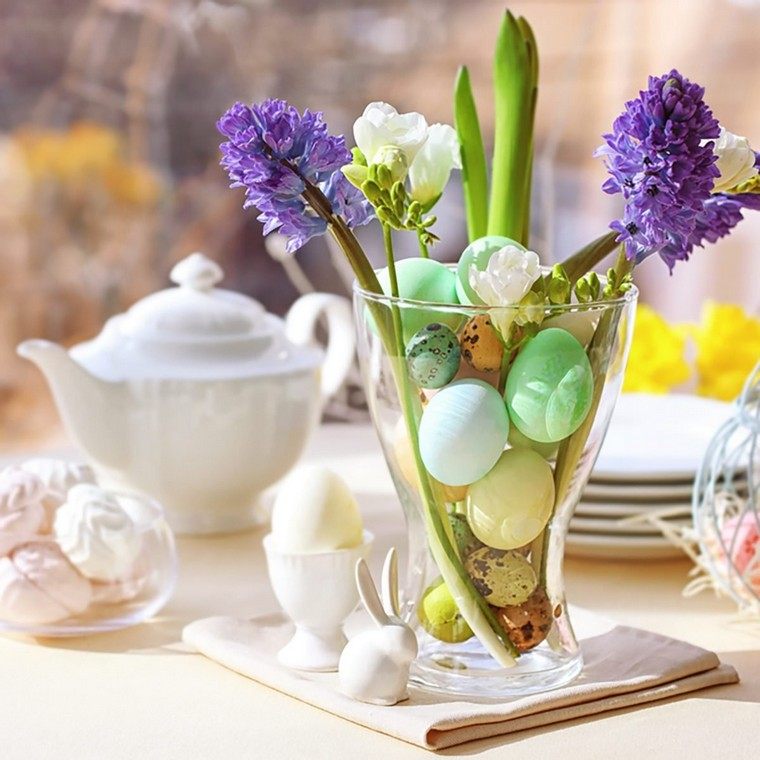 table Pâques fleur la jacinthe