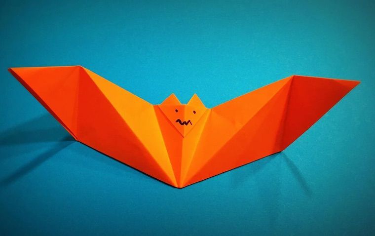 chauve-souris origami modèle papier