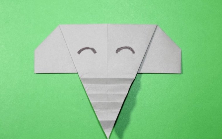 éléphant idée origami facile et rapide