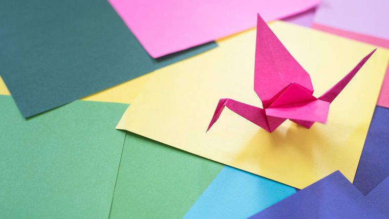 oiseau origami facile et rapide