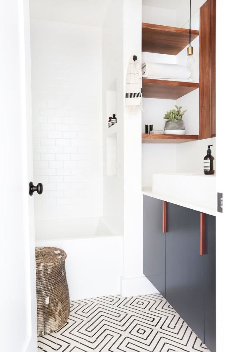 petite salle de bain design moderne