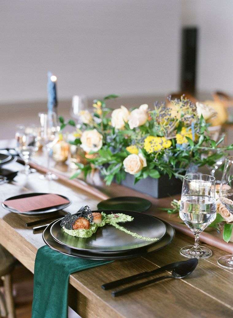 décoration de table mariage florale 