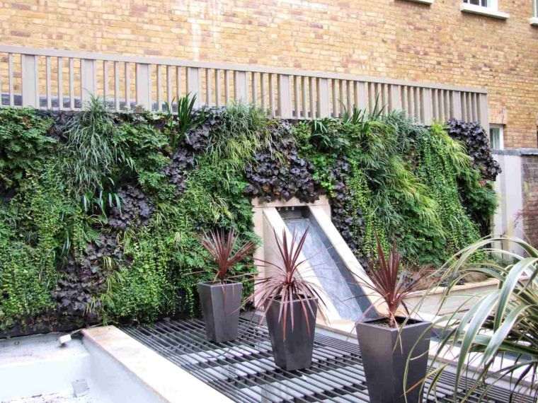 mur végétal extérieur design