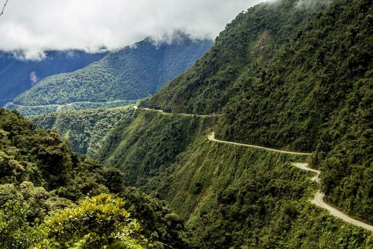 north yungas Bolivie plus belle route du monde