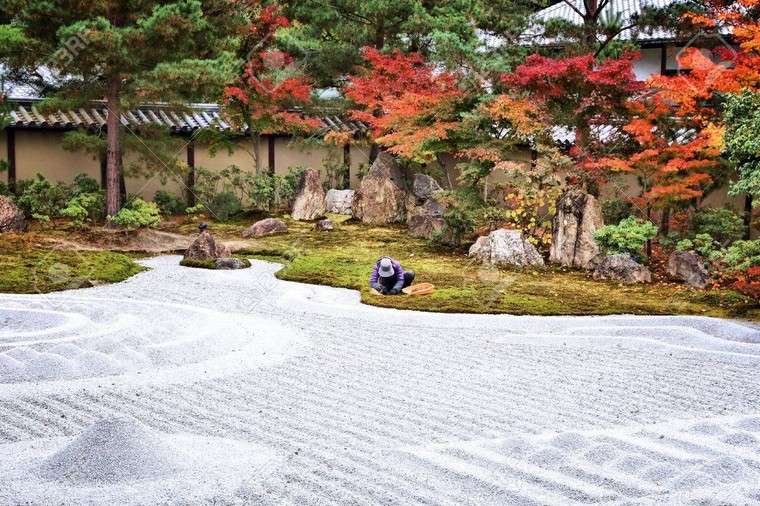 idée déco jardin zen extérieur Japon
