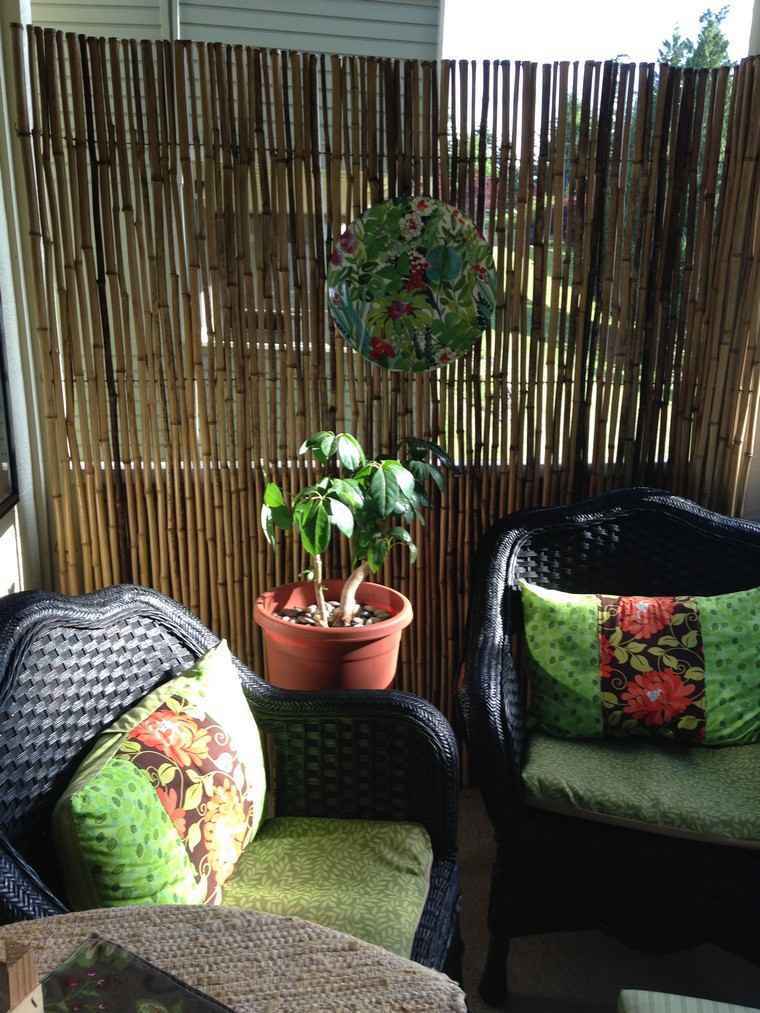 bamboo balcon écran intimité