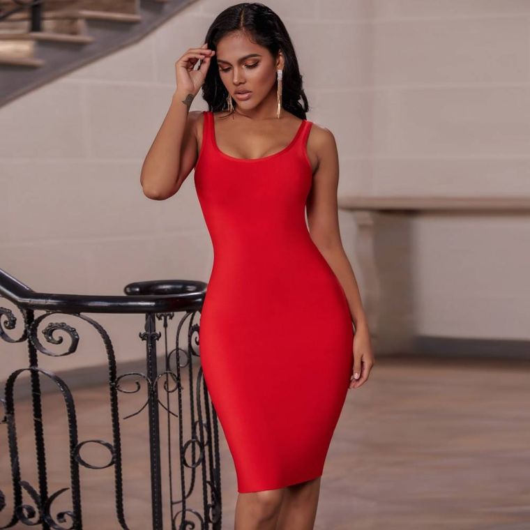 robe de soirée femme en rouge