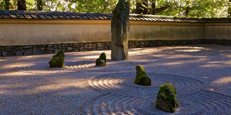 simple geste jardin zen