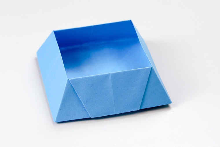 boîte papier bleu