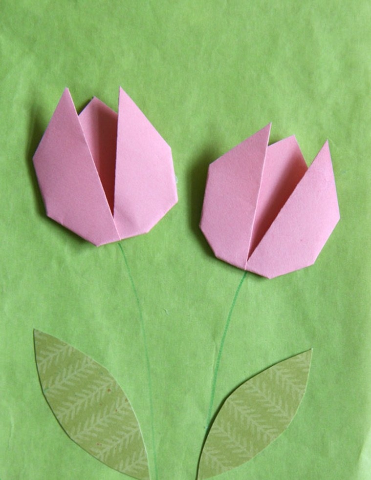 tulipe en papier idée déco diy