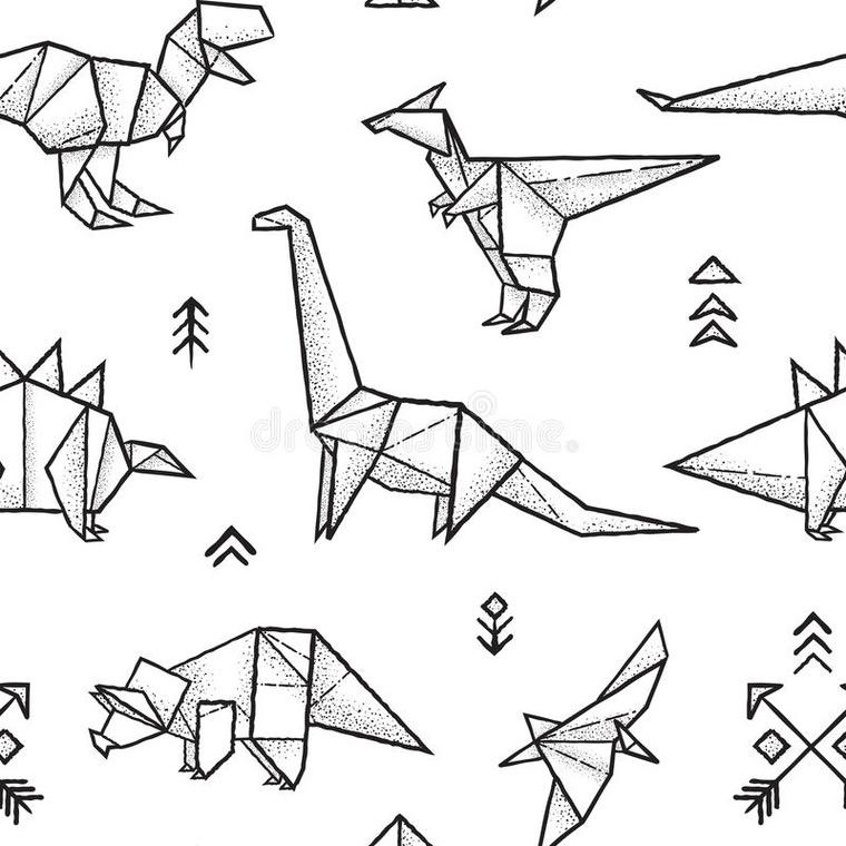 origami coloriage idée