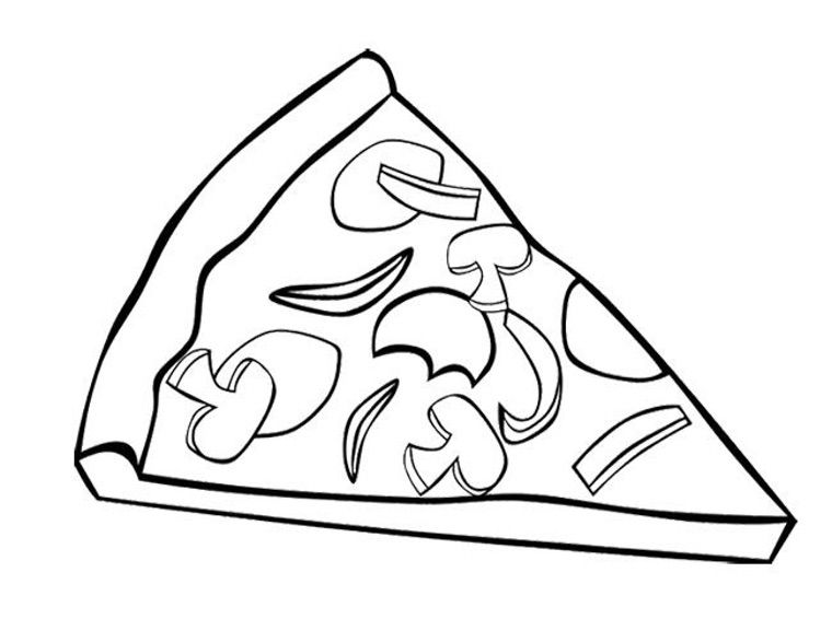 part pizza coloriage