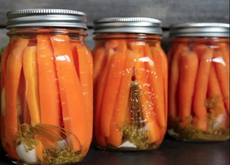 bocaux conserver carottes manger