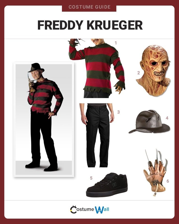 déguisement halloween Freddy Krueger costume