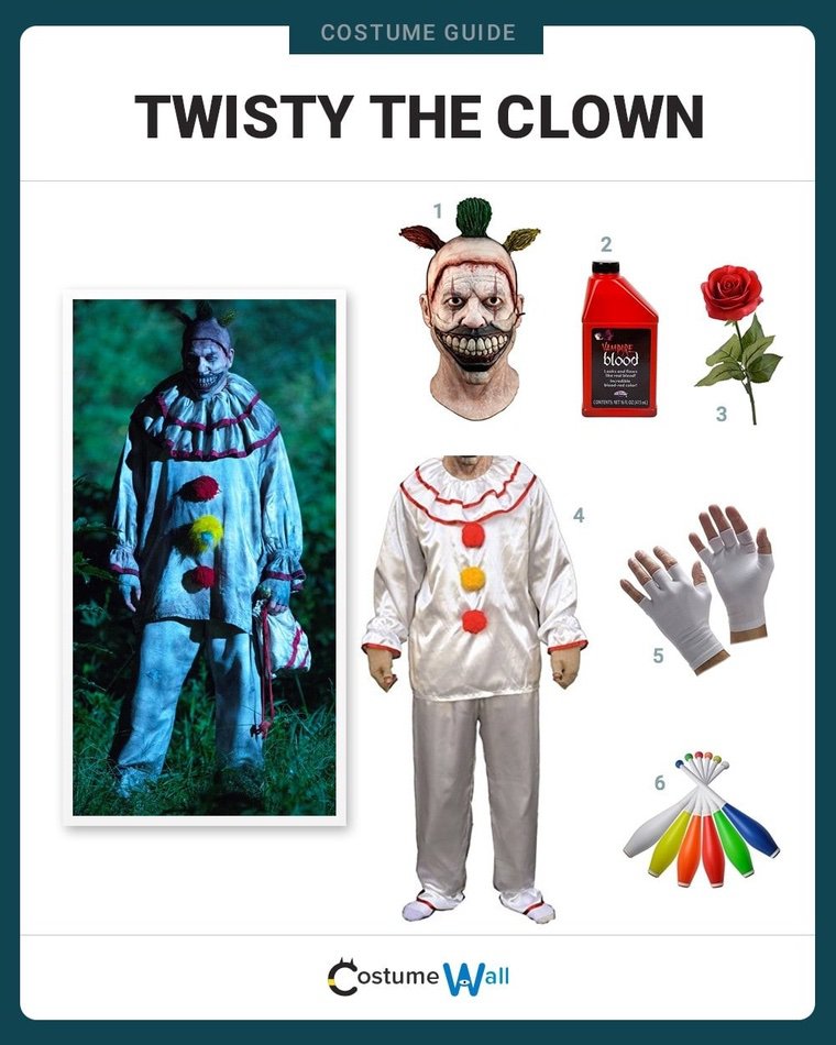 déguisement Halloween Twisty The Clown