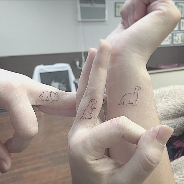 tatouages dinosaures 