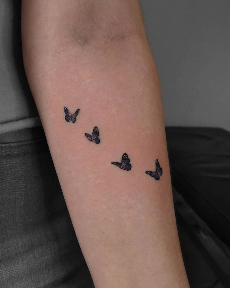 idée tatouage papillons