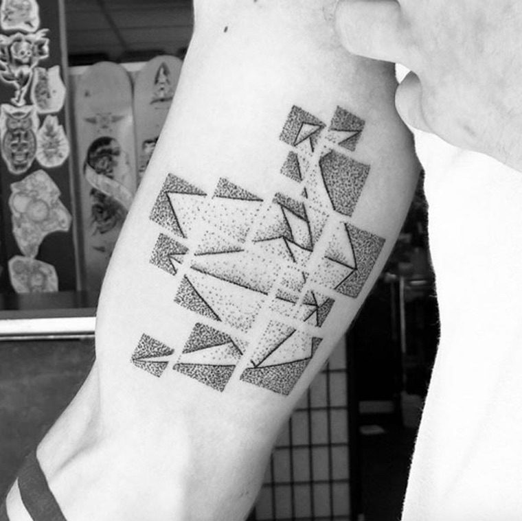 idée tatouage origami oiseau