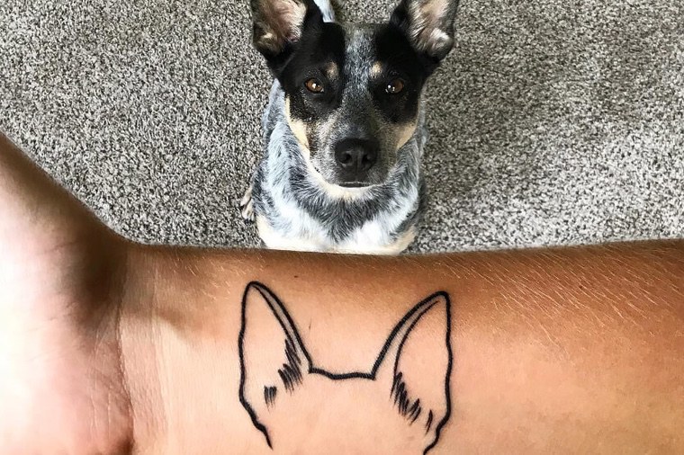 tête de chien idée tatouage