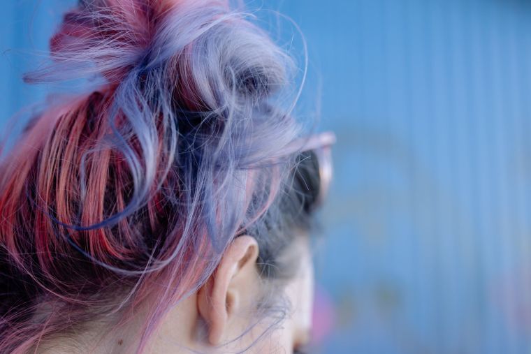 coloration cheveux rose bleu idees