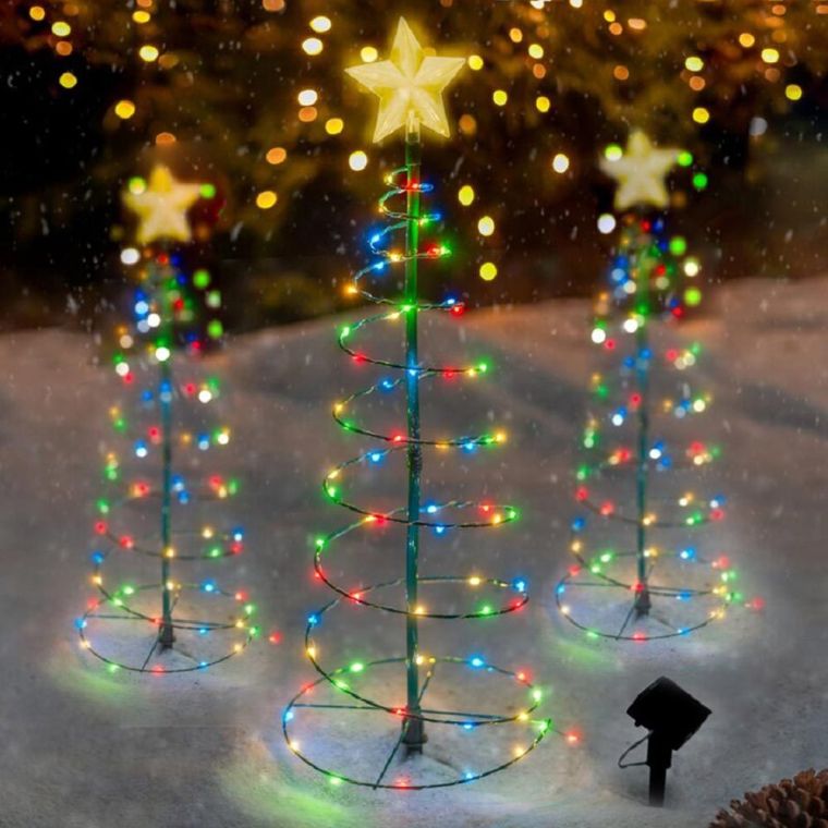 petits arbres de Noël artificiels lumineux 