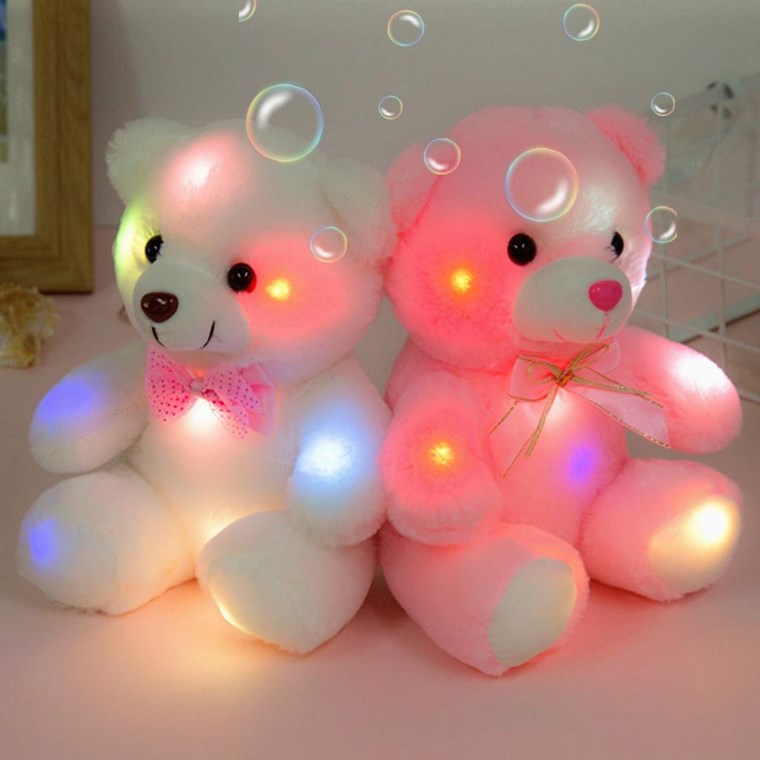 peluches pile lumiere