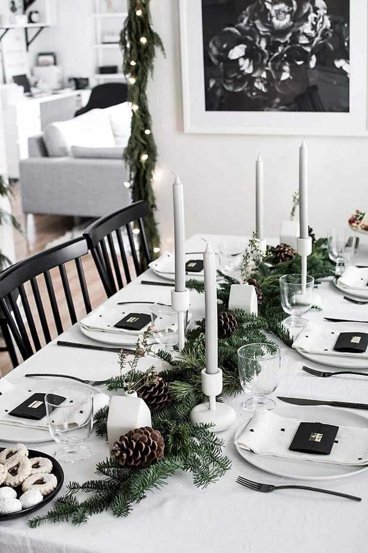 table en blanc noir vert