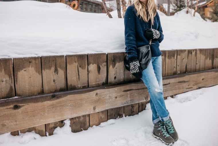comment porter des bottes d'hiver avec jeans