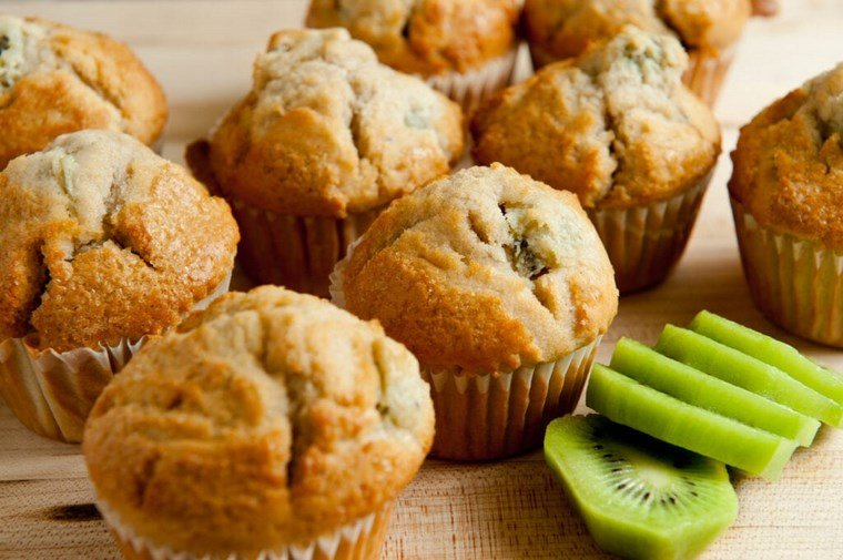 dessert kiwi muffins delicieux