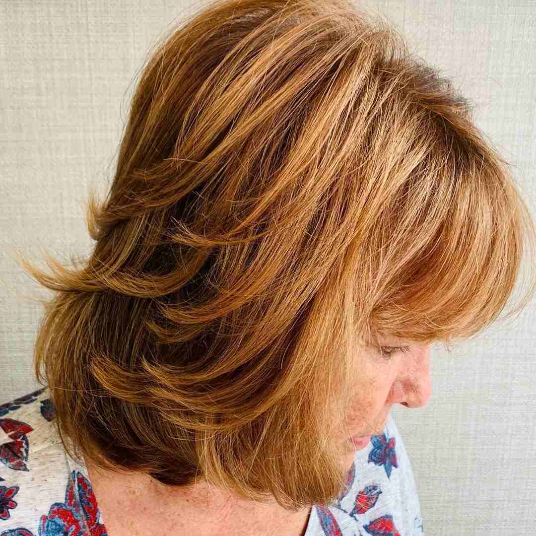 idée de coiffure femme bob ondulé femme 50 ans