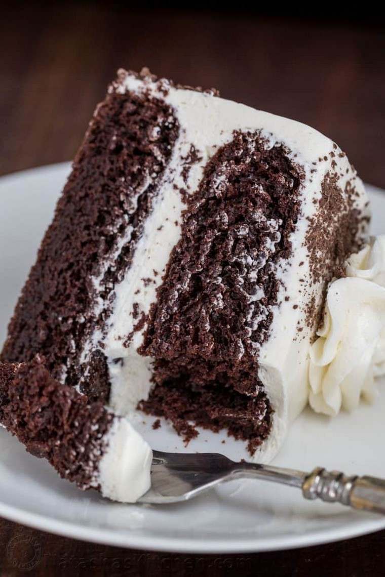 morceau gâteau au chocolat