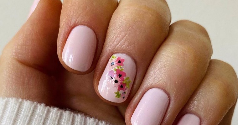 stickers nail art fleurs