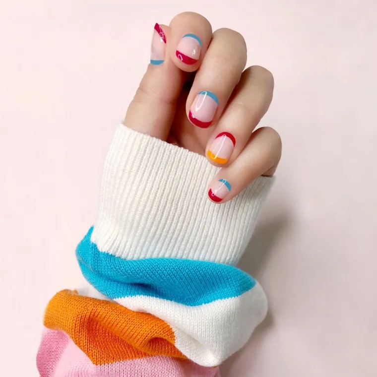 nail art double french