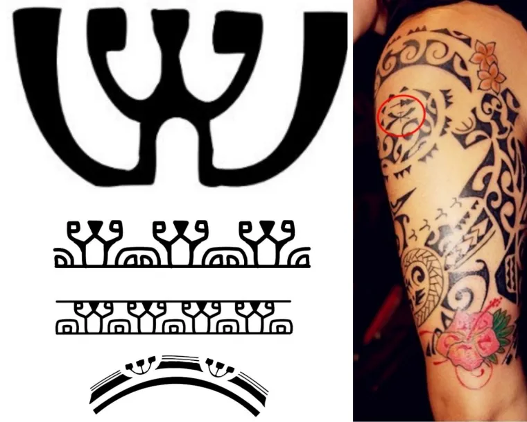 tatouage polynesien femme enata