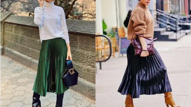 tendances mode printemps-été 2022: jupe plissée moderne 