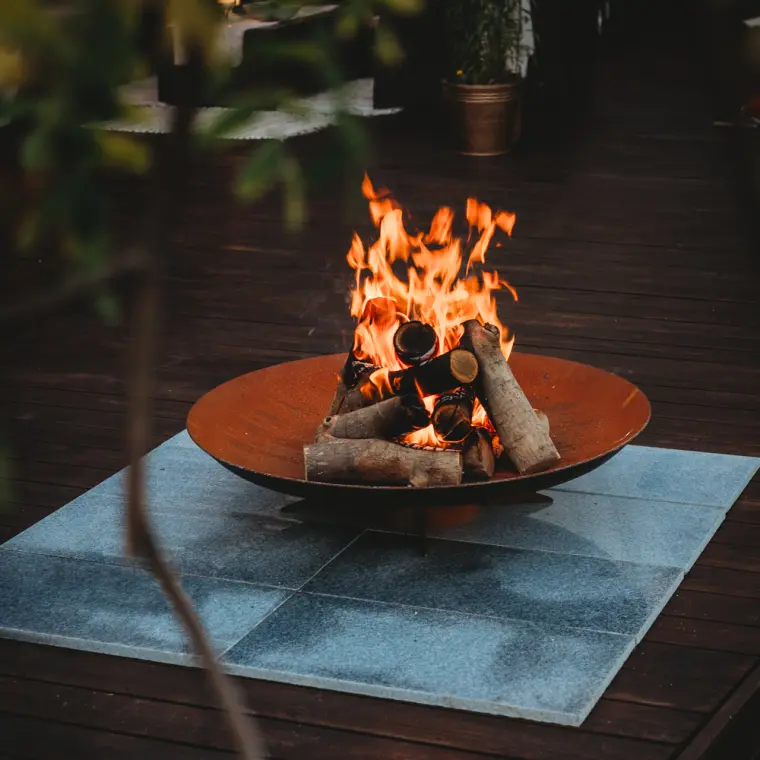 barbecue jardin cheminée acier