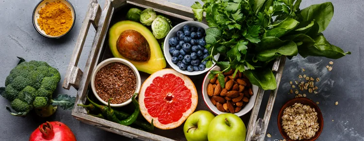 fruits légumes aliments nutritifs