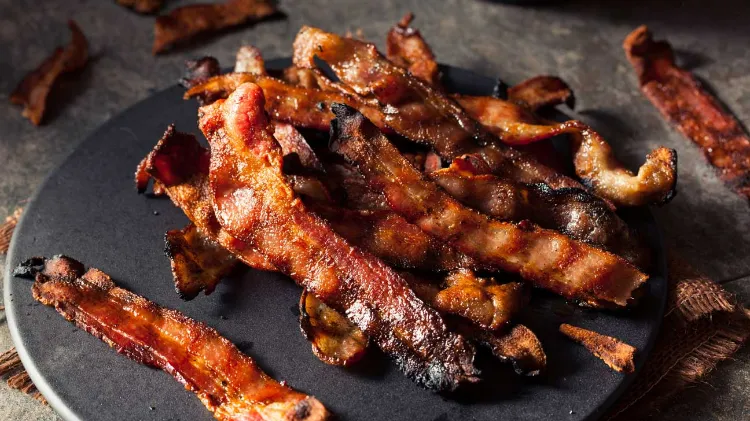 lard fumé bacon viande