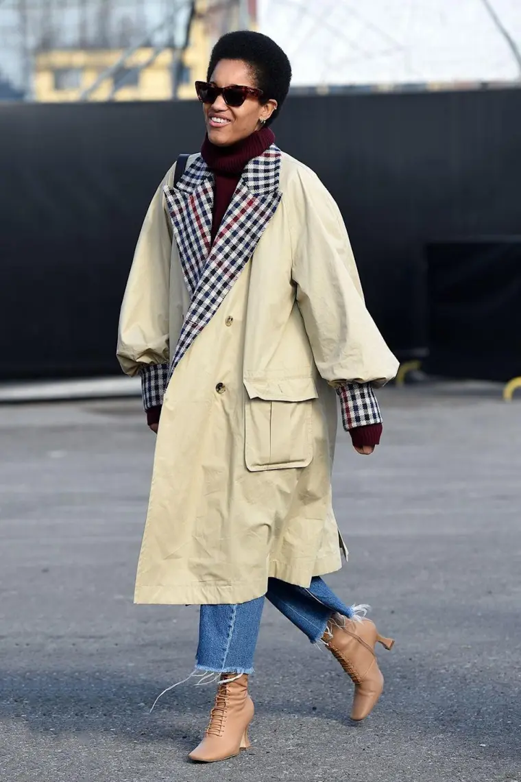 look trench coat femme 50 ans printemps
