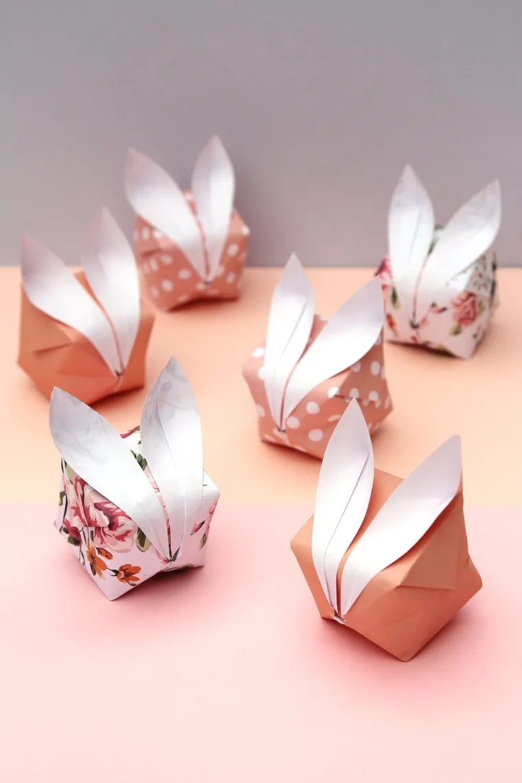 tuto origami paques lapins dit