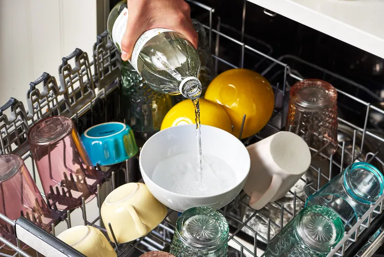 vinaigre nettoyer lave vaisselle