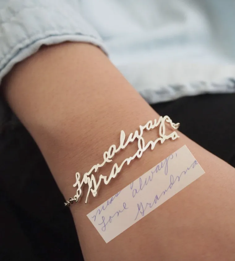 bracelet personnalisé message écriture
