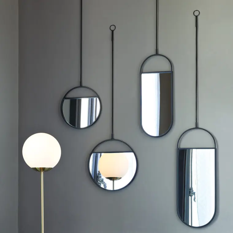 miroir suspendues salle de bain style 