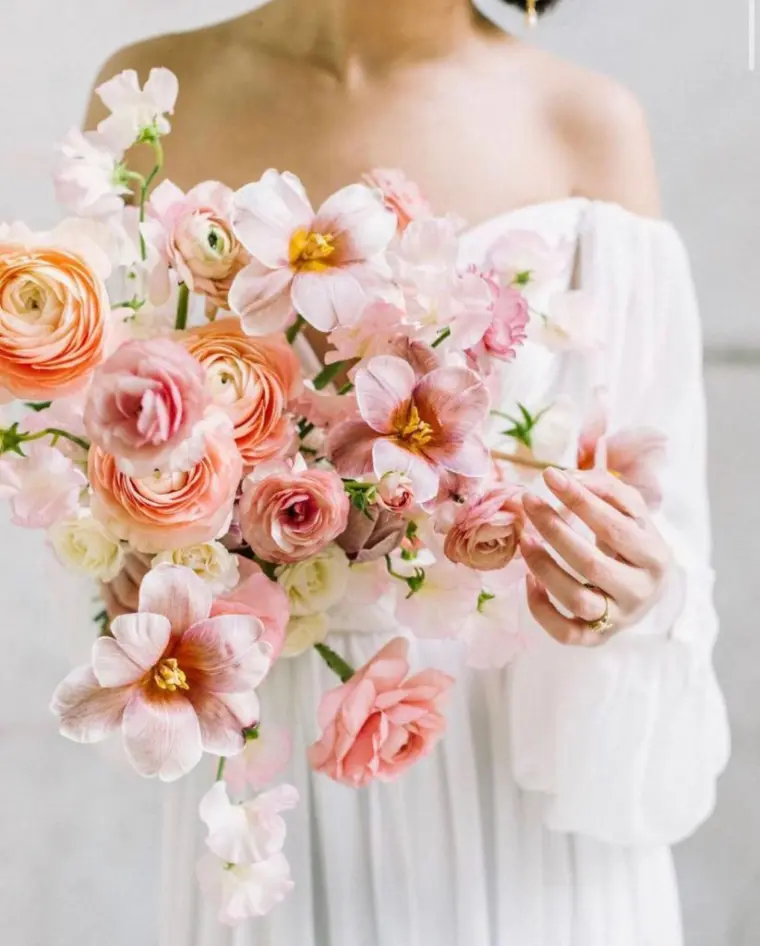 bouquet de jeune mariée fleurs choix