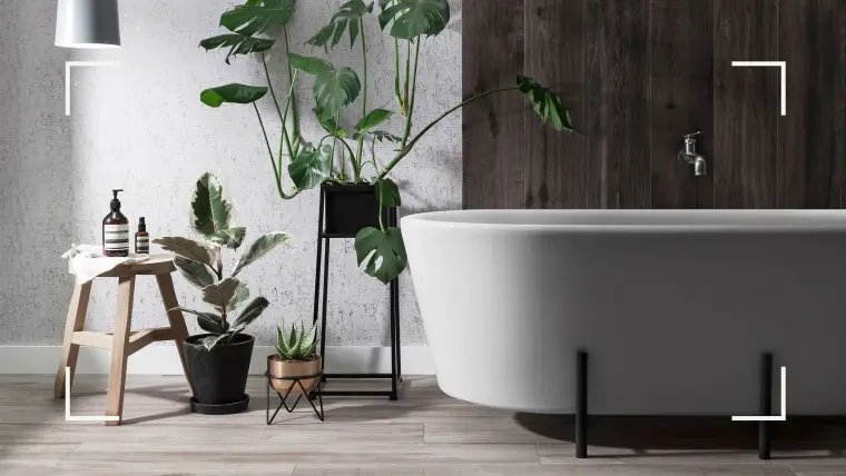 nouvelles tendances salle de bain 2022 déco plantes